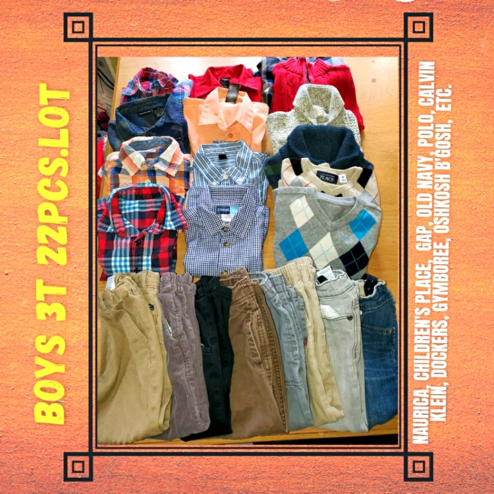 🌈Toddler Boy size 3t - 22pcs Lot🎁